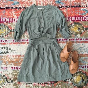 Rachel Roy Green Khaki Dress